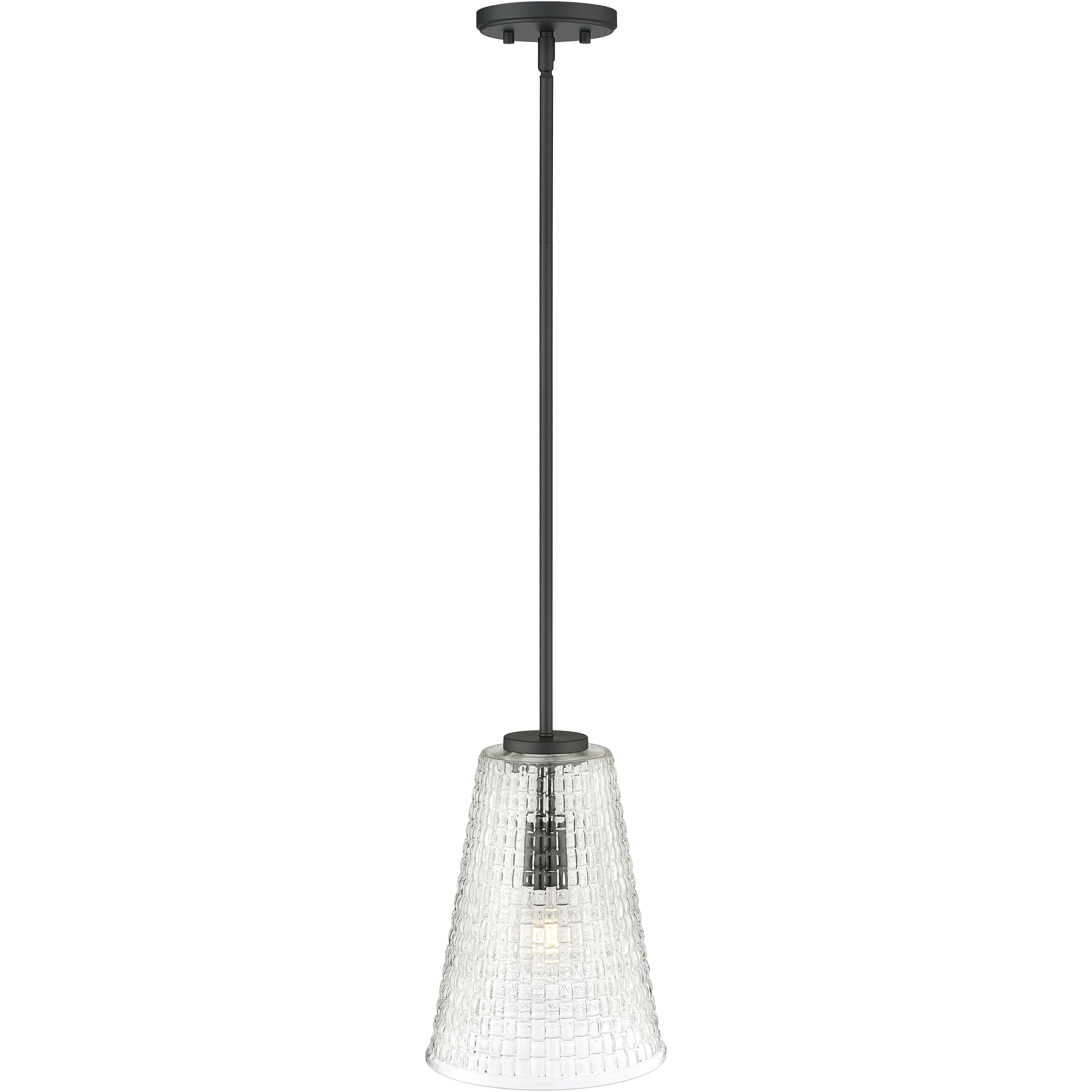 Saben 1 Light 9.25 inch Matte Black Pendant Ceiling Light